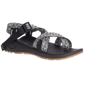 Chaco Women's Black and White Classic Z2 Toe Strap Strappy Sandals